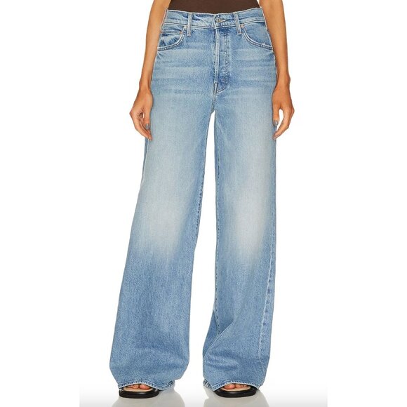 MOTHER Light Blue Flare & Wide Leg Jeans